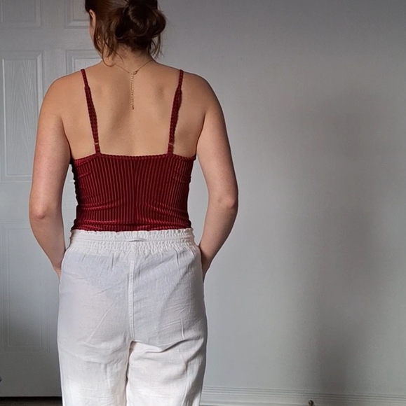 Red Velvet Bodysuit - Picture 2 of 5